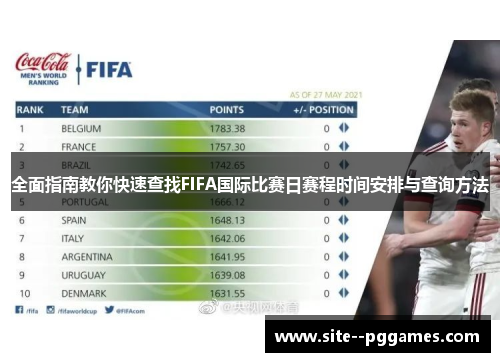 全面指南教你快速查找FIFA国际比赛日赛程时间安排与查询方法